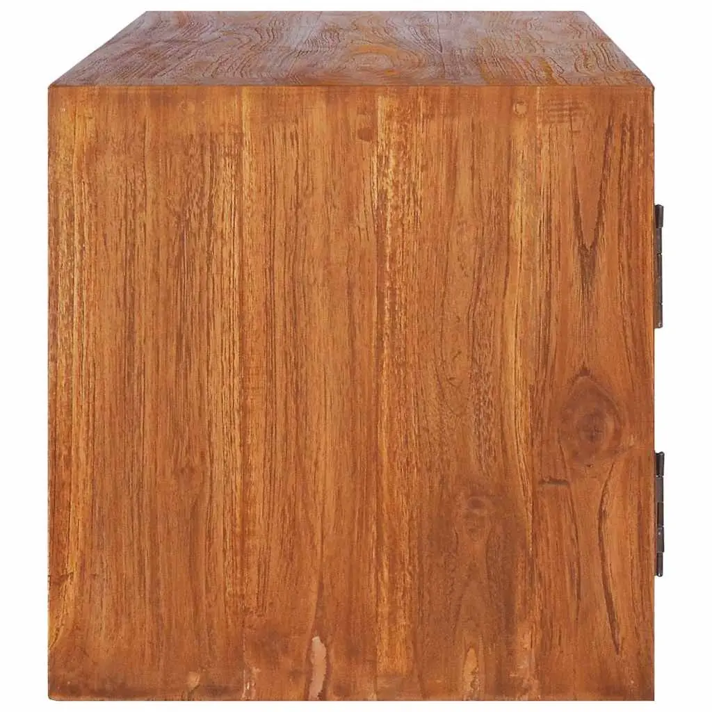 180cm Solid Teak Wood Wall-Mounted TV Cabinet