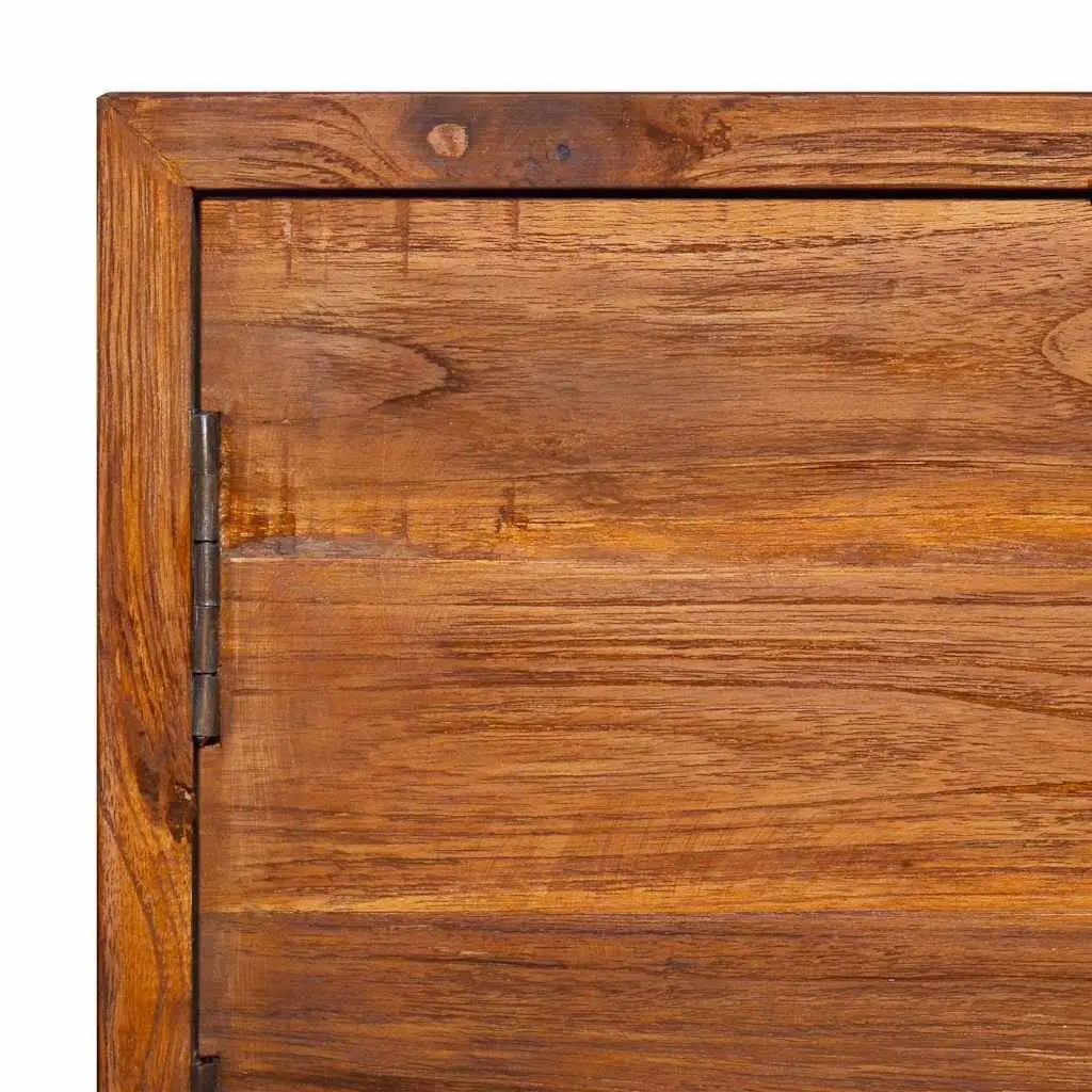 180cm Solid Teak Wood Wall-Mounted TV Cabinet