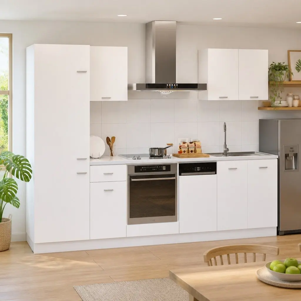 7 Piece Kitchen Cabinet Set in White