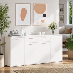 Modern White Sideboard for Living and Dining Spaces