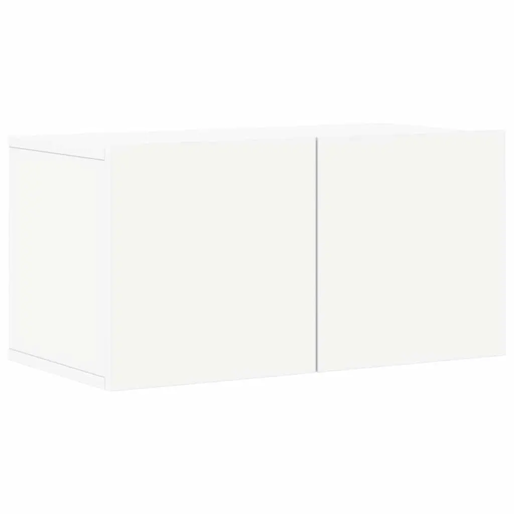 6-Piece Wall-Mounted TV Cabinet Set in White