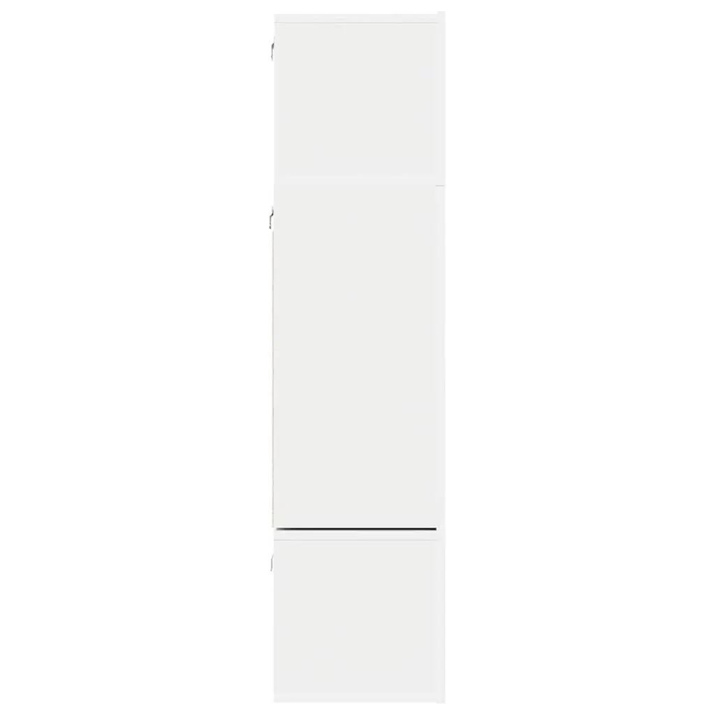 6-Piece Wall-Mounted TV Cabinet Set in White