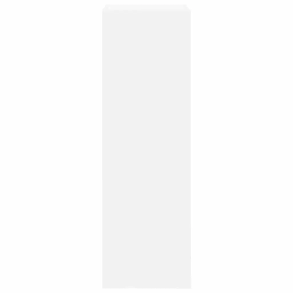 Wall Mounted TV Cabinet Set White 8 Piece Floating Storage Units Engineered Wood
