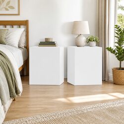 Charming White Bedside Cabinet for Cozy Spaces