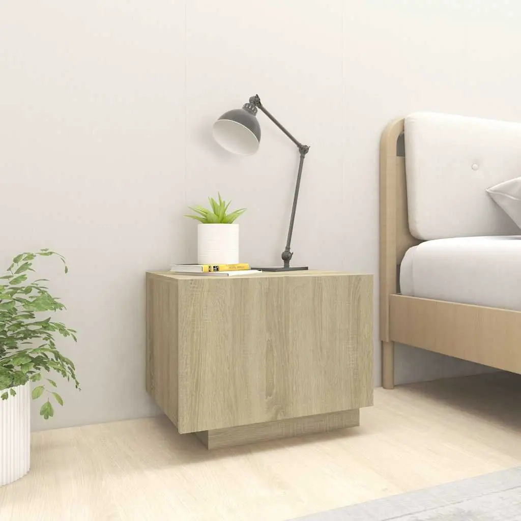 Brown Bedside Cabinet for Bedroom Storage