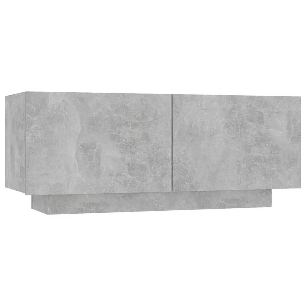 Bedside Cabinet Grey 100x35x40 cm Storage Table Nightstand Engineered Wood