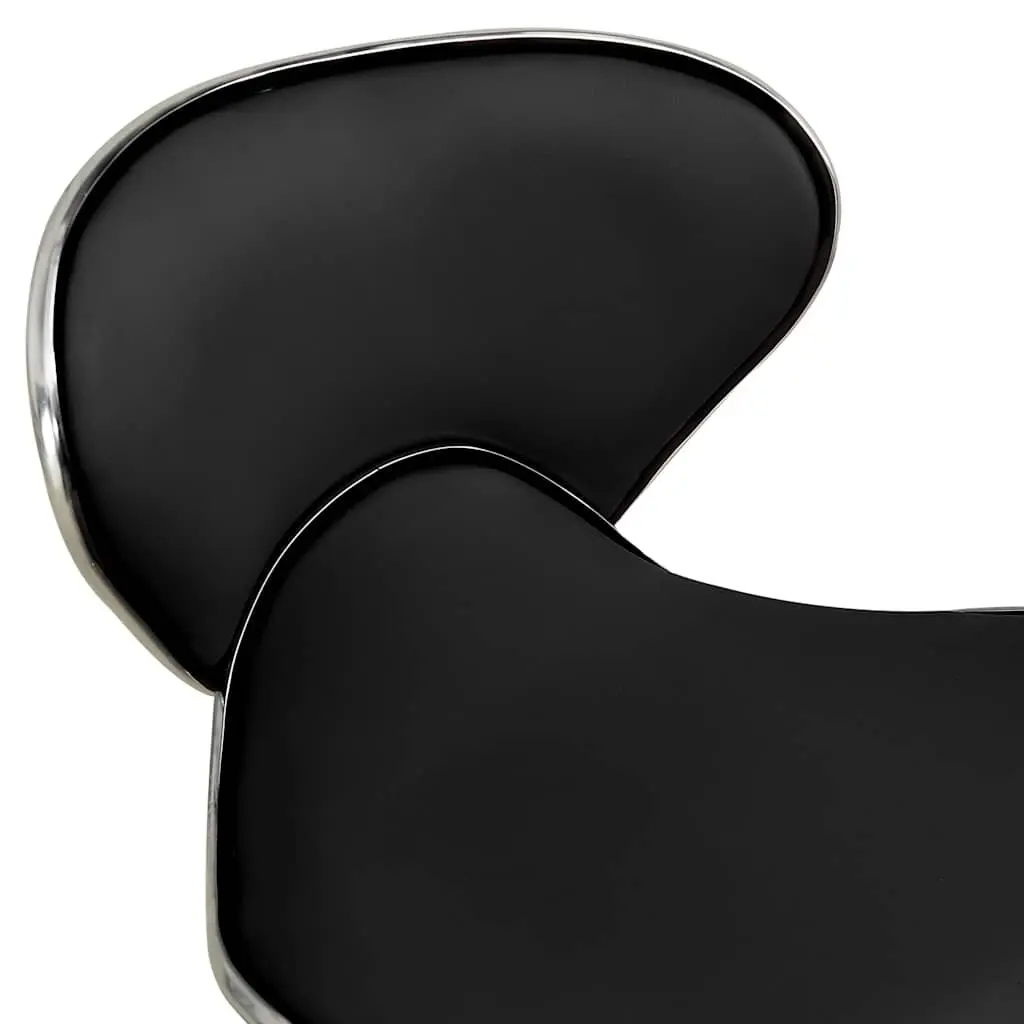 Office Chair Black Faux Leather Height Adjustable Swivel Desk Seat