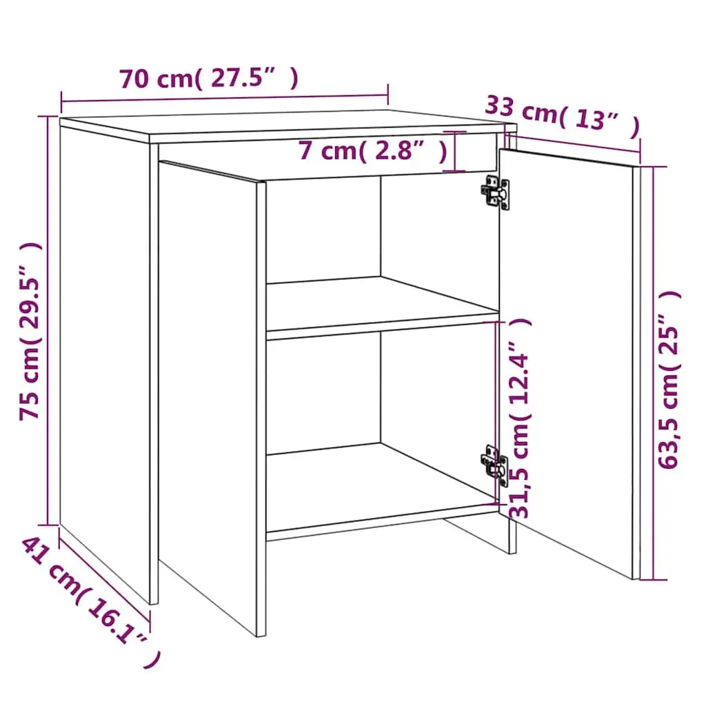 Beige 2 Piece Sideboard Storage Cabinet for Living Rooms