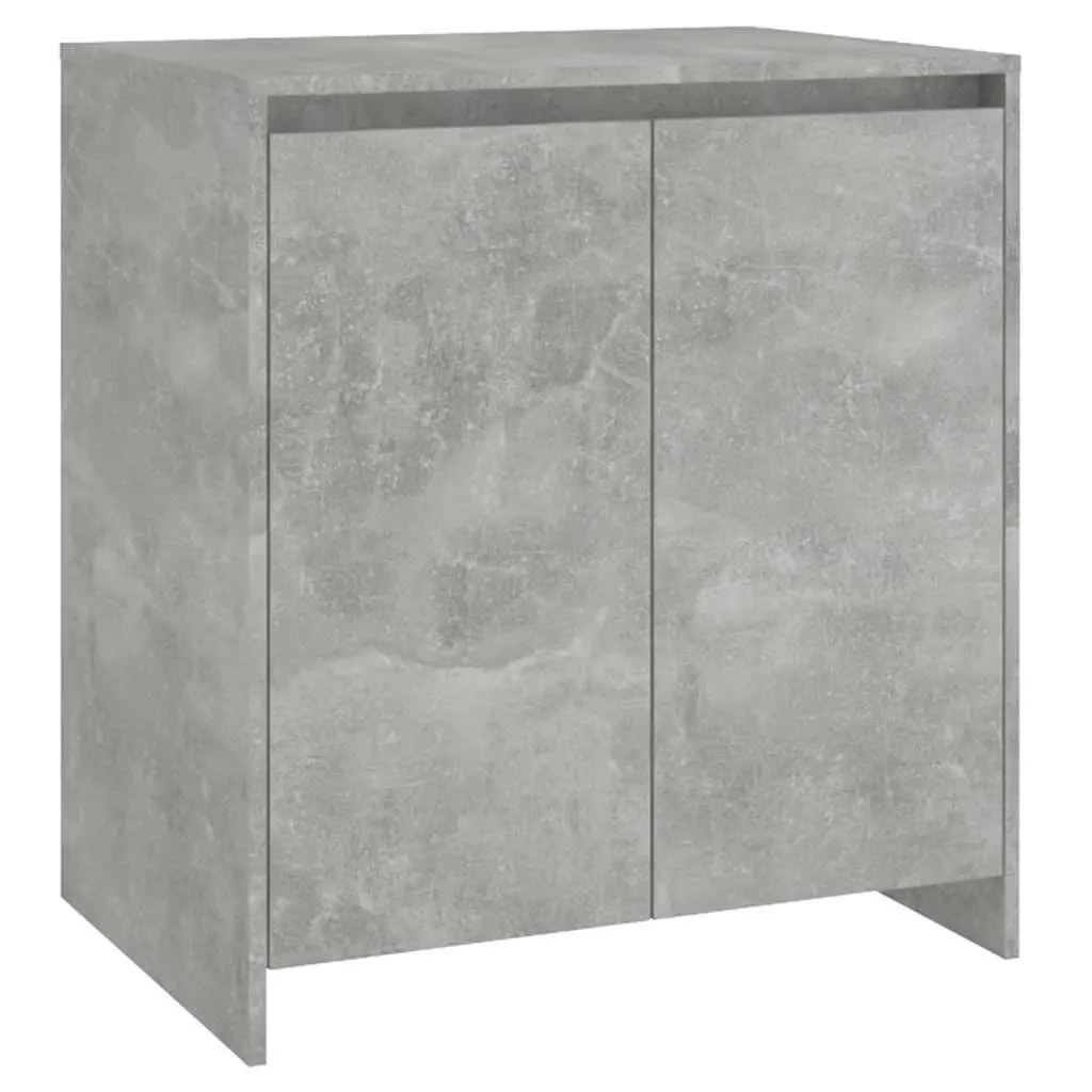 2 Piece Sideboard Grey Storage Cabinet Buffet Living Room Furniture