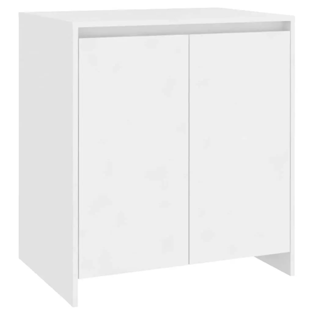 Sideboard Storage Cabinet White 3 Piece Engineered Wood Decorative Display Unit