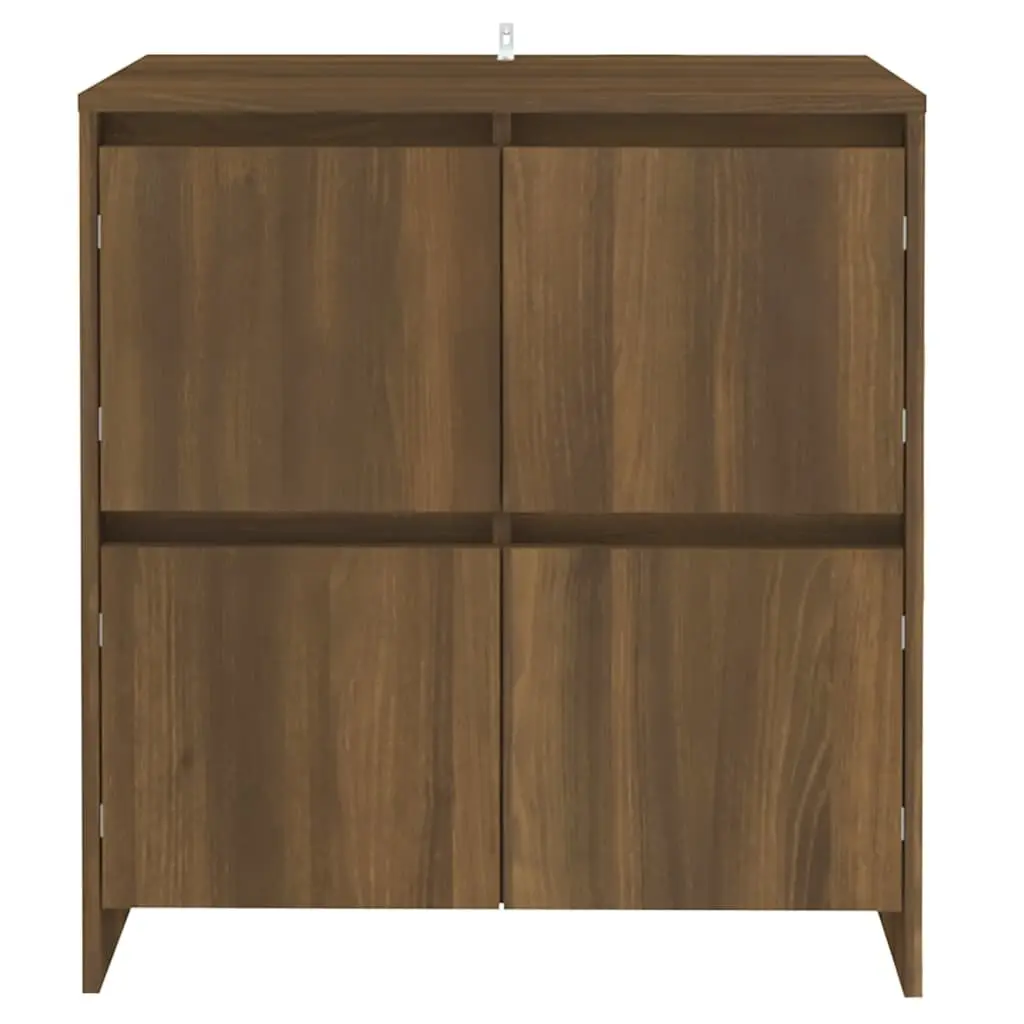 Sideboards Minimalist Brown Oak 70x41x75 cm Engineered Wood 2 Piece