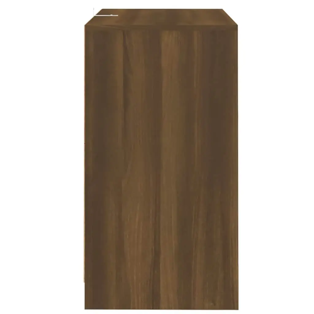 Sideboards Minimalist Brown Oak 70x41x75 cm Engineered Wood 2 Piece