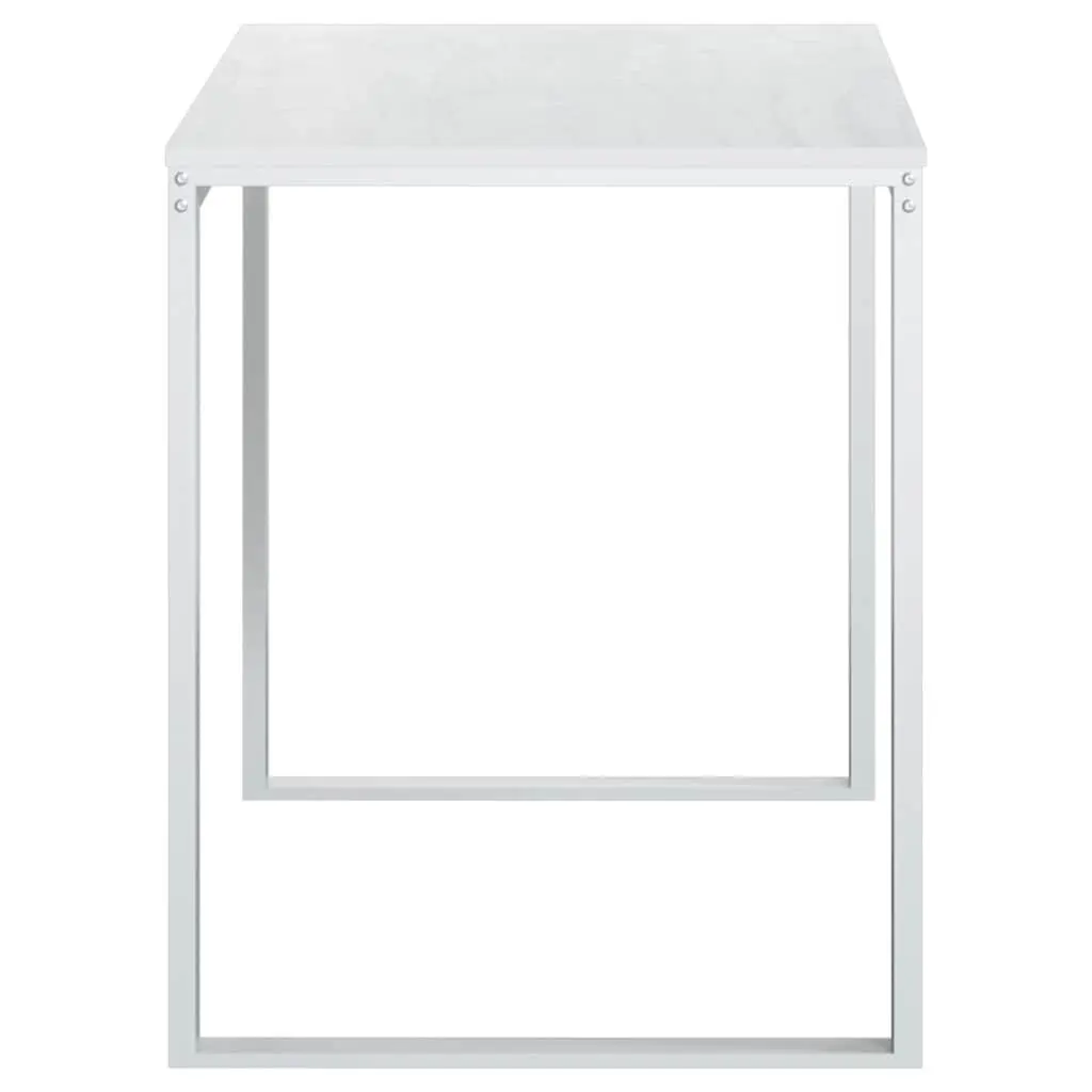 White Computer Desk for Home and Office 110x60x73 cm