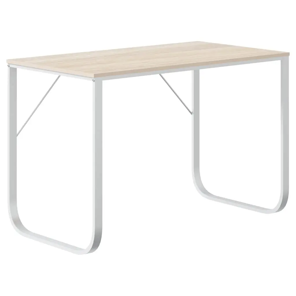 Wood and Metal Computer Desk for Home and Office