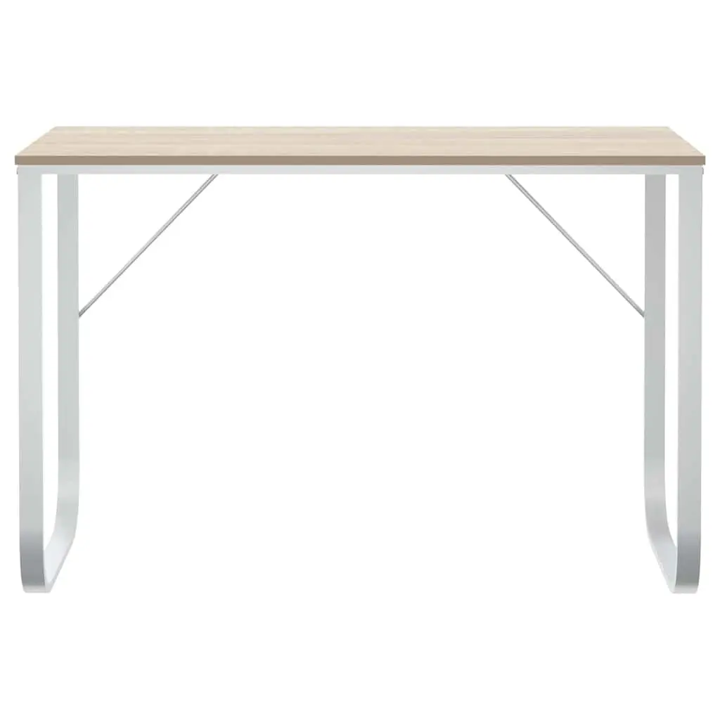 Wood and Metal Computer Desk for Home and Office