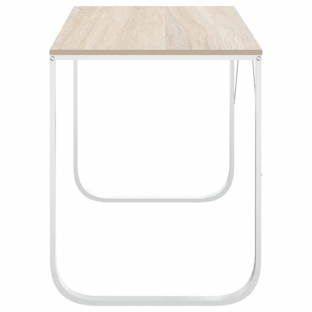 Wood and Metal Computer Desk for Home and Office