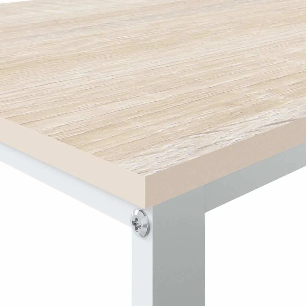Wood and Metal Computer Desk for Home and Office