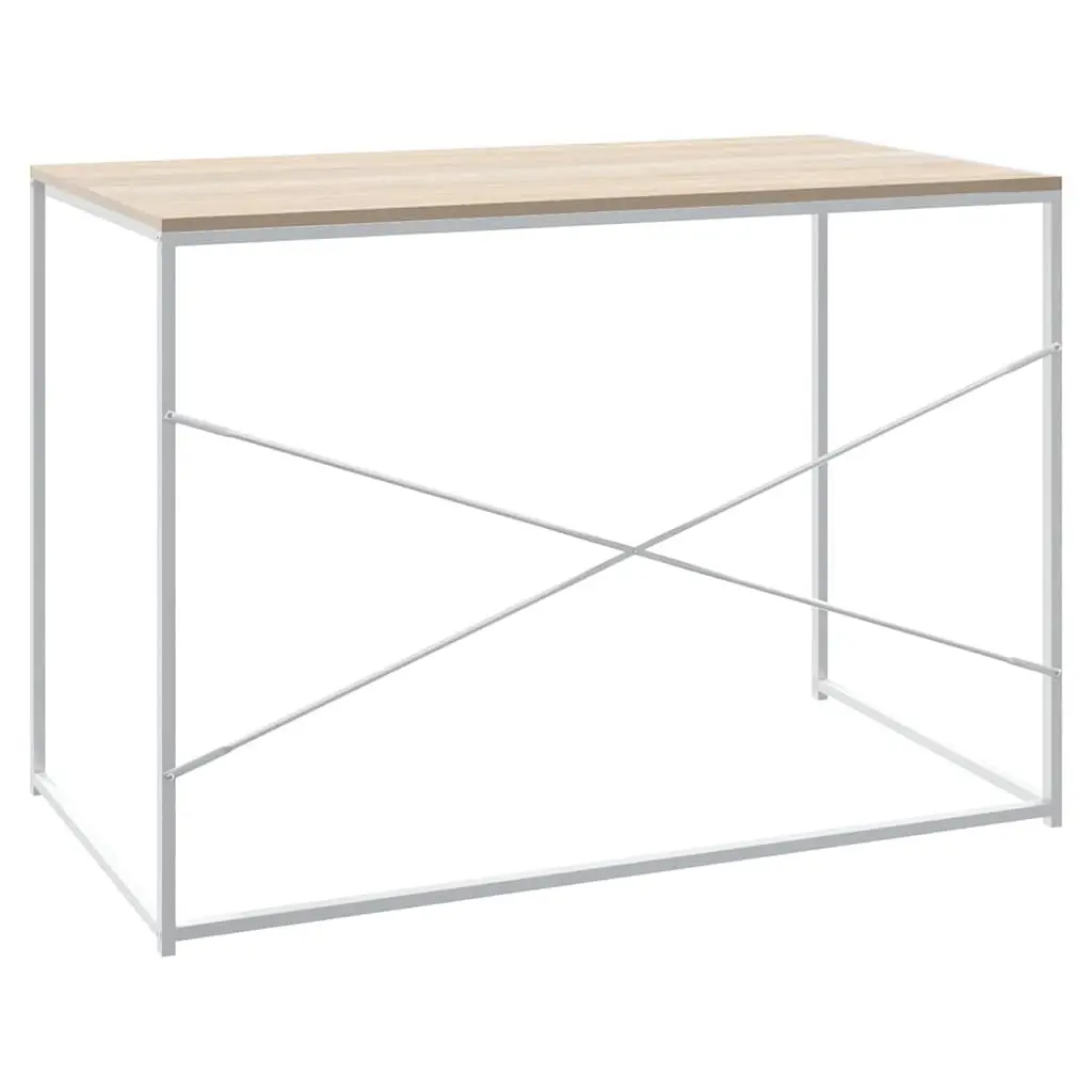 Computer Desk Industrial Style 110 x 60 x 70 cm Engineered Wood Metal Frame