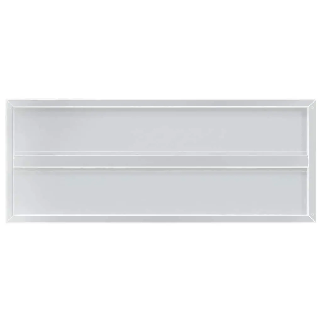 Silver Stainless Steel Floating Wall Shelves 100x40 cm