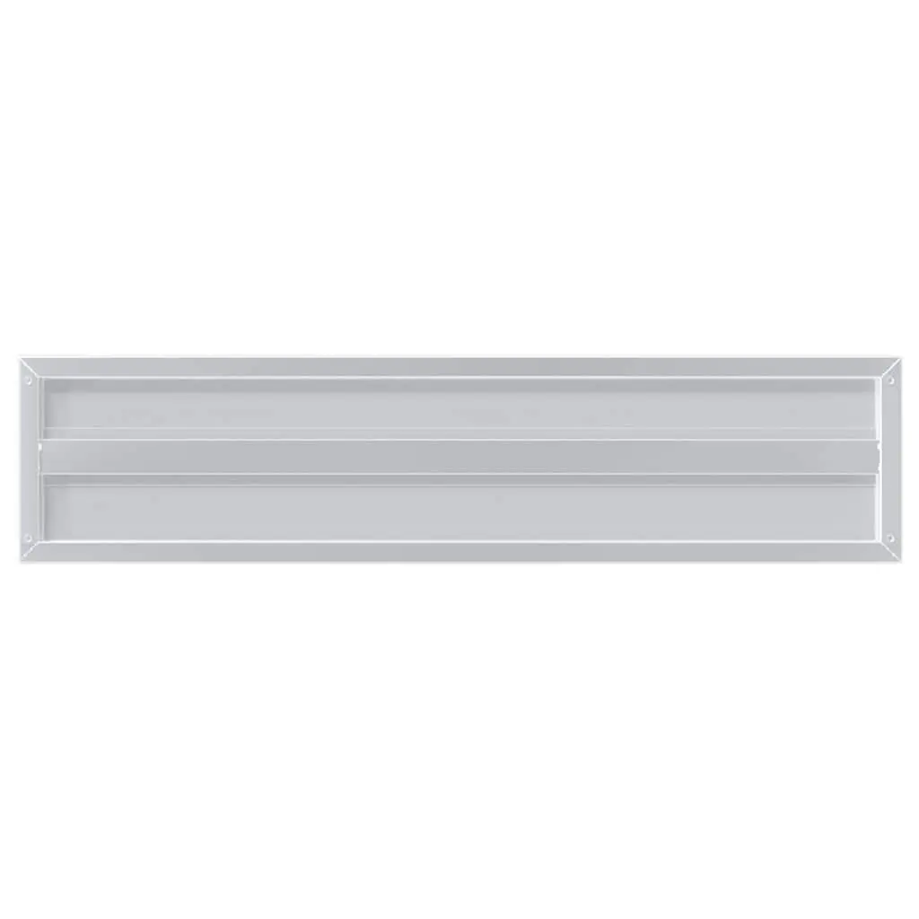 Wall Shelves Silver 100x23.5 cm Stainless Steel Floating Storage Display 2 Piece