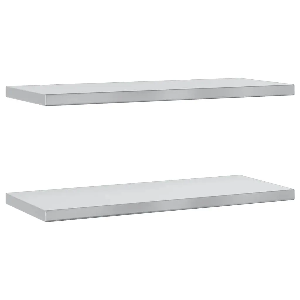 Wall Shelves Silver 75x30 cm Stainless Steel Floating Shelves