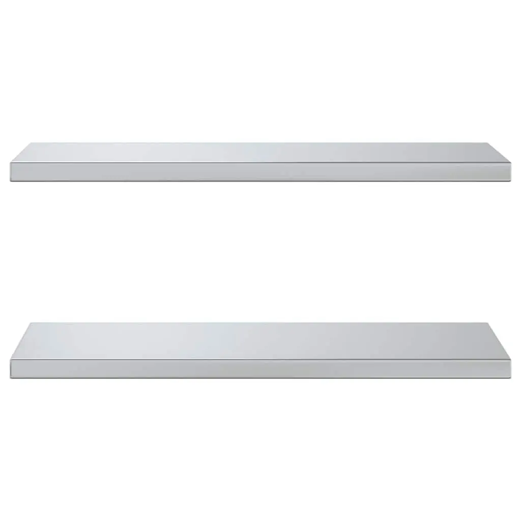 Wall Shelves Silver 75x30 cm Stainless Steel Floating Shelves