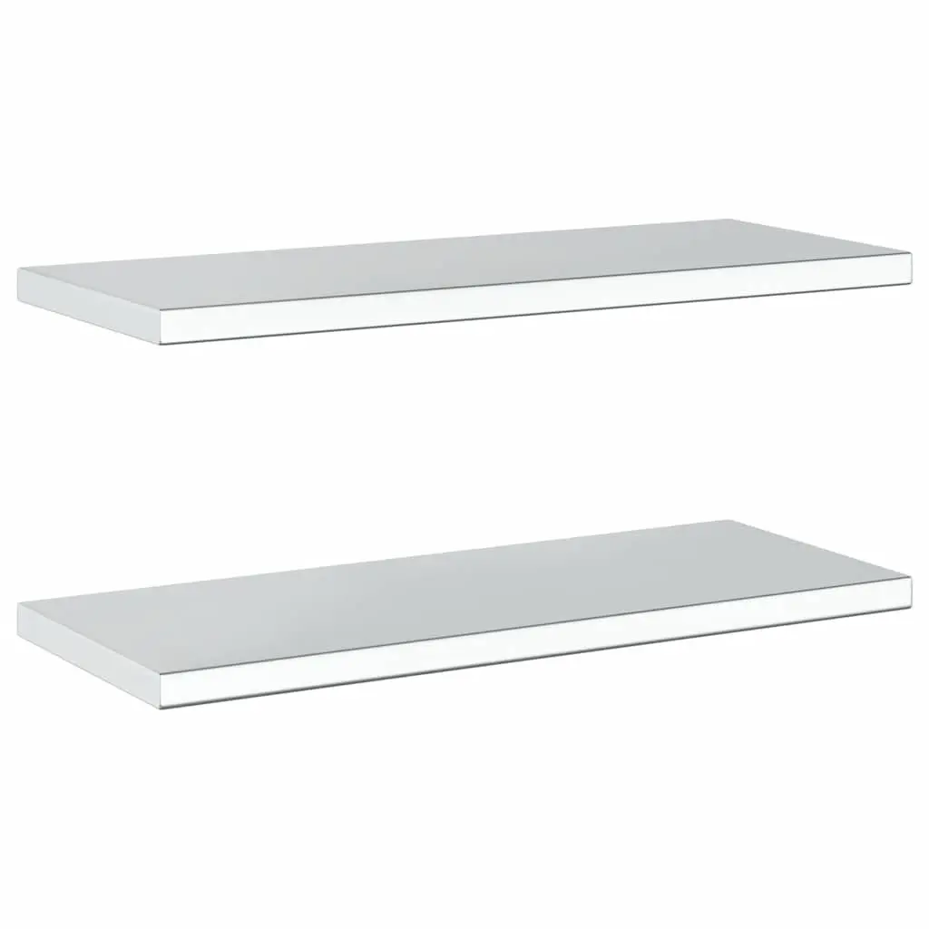 Wall Shelves Silver 75x30 cm Stainless Steel Floating Shelves