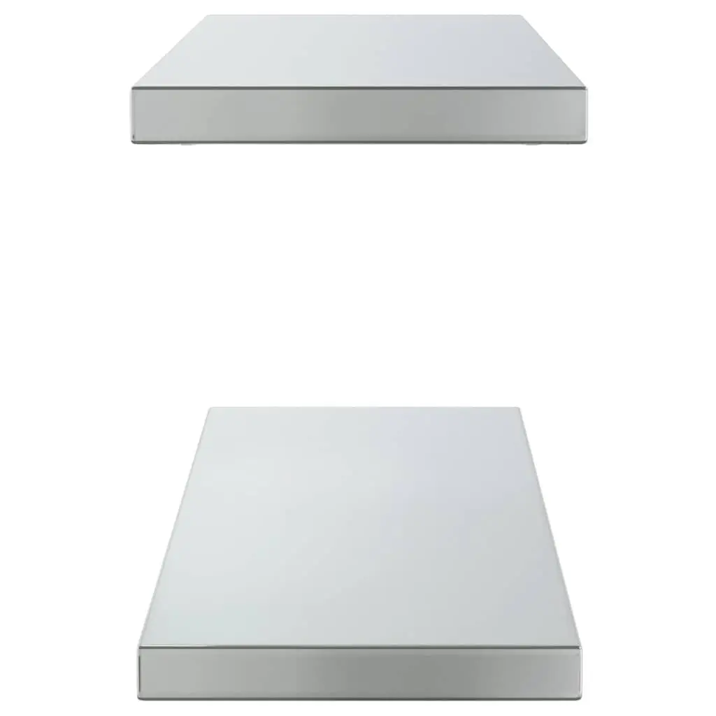 Wall Shelves Silver 75x23.5 cm Stainless Steel Floating Shelf Storage Display Rack