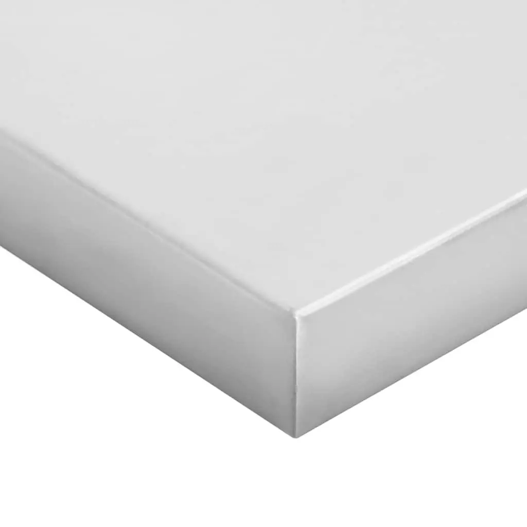 Wall Shelves Silver 50x30 cm Stainless Steel Floating Shelf Storage Display