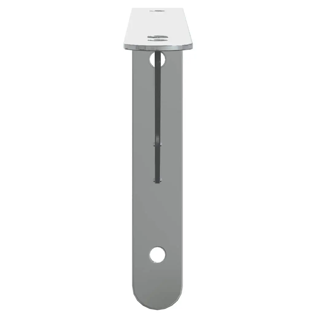 Shelf Brackets Stainless Steel Wall Mount 23.5 x 2.5 x 15.5 cm 4 Piece