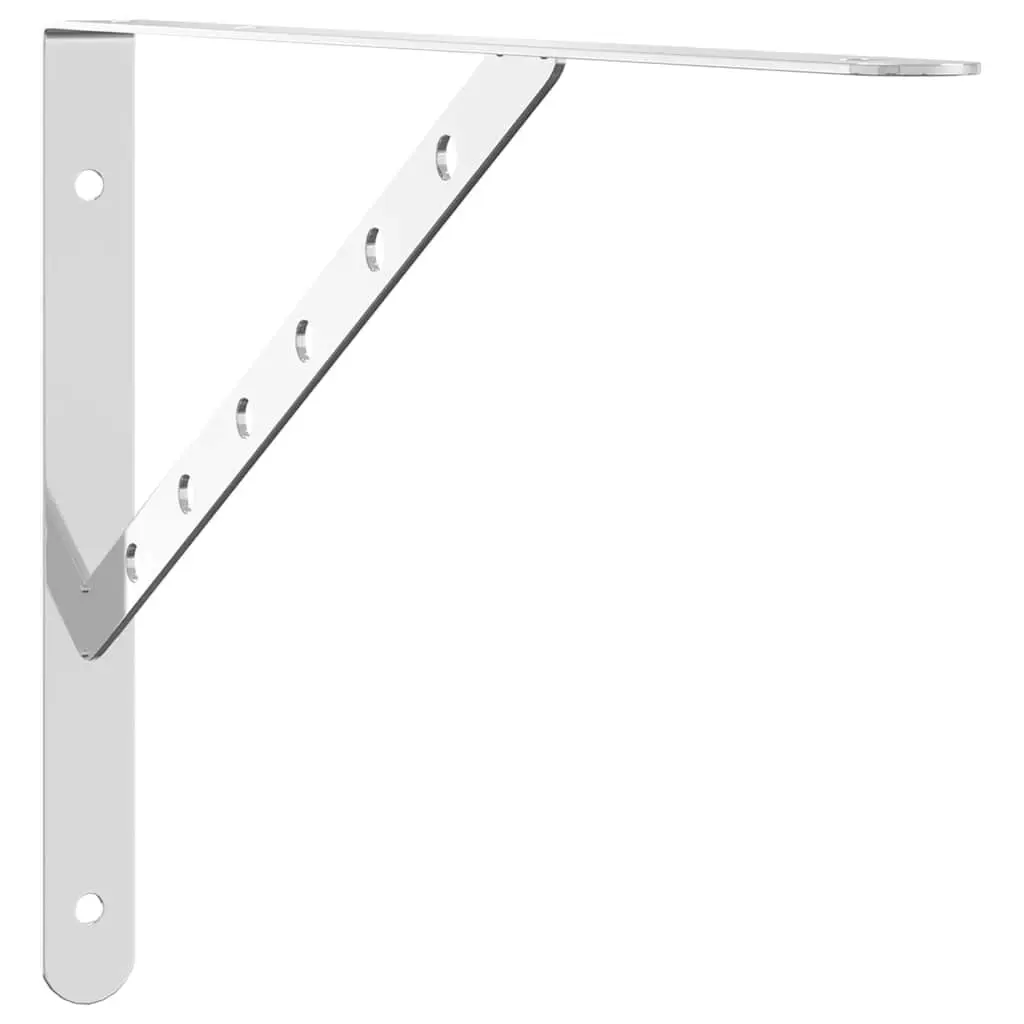 Shelf Brackets Stainless Steel Wall Mount Support 40 x 2.5 x 25 cm Home Storage