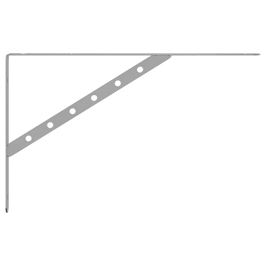 Shelf Brackets Stainless Steel Wall Mount Support 40 x 2.5 x 25 cm Home Storage