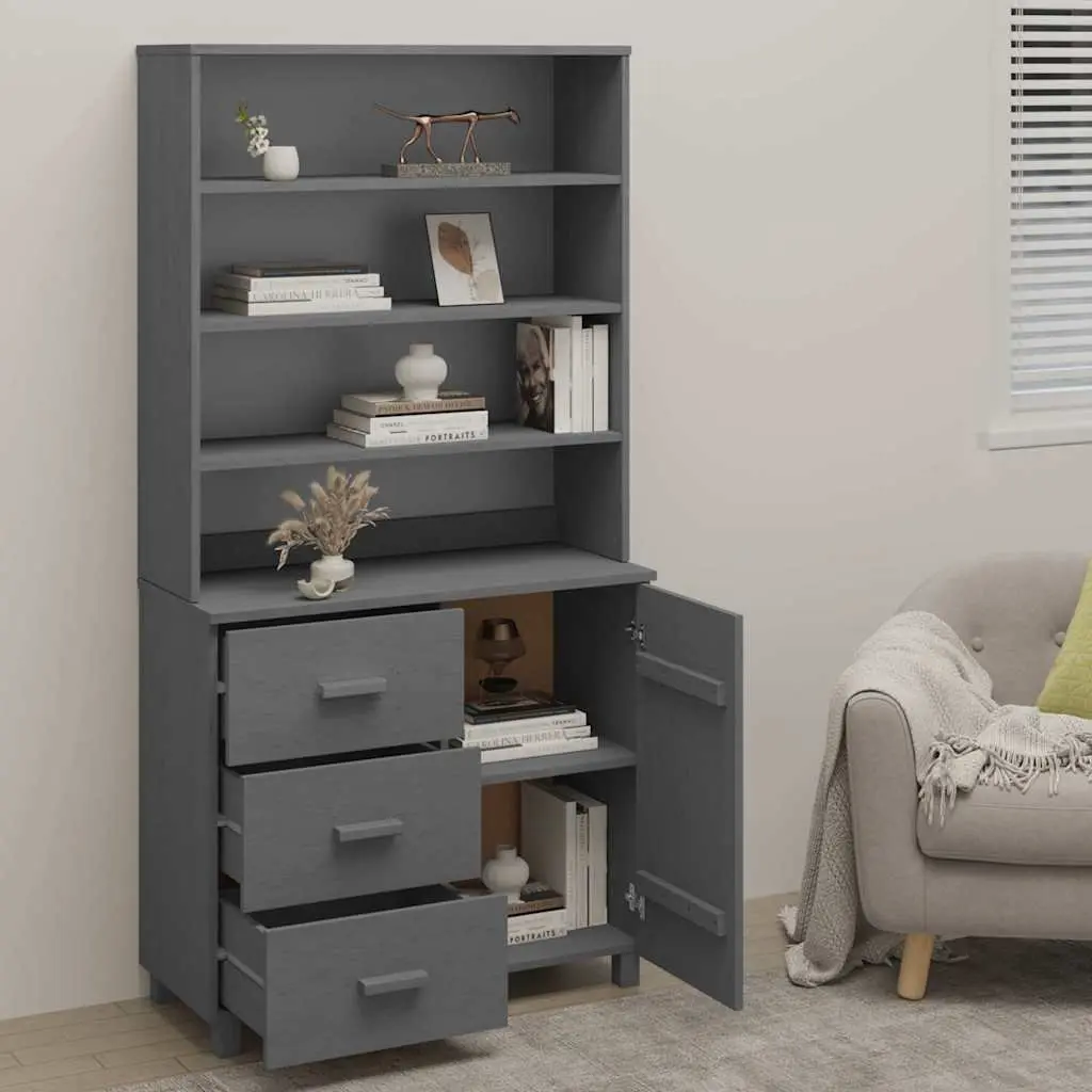 Wooden Highboard Sideboard Storage Cabinet