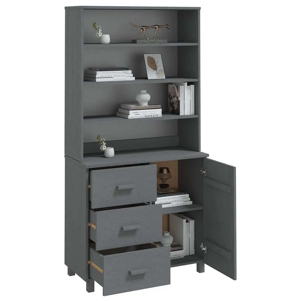 Wooden Highboard Sideboard Storage Cabinet