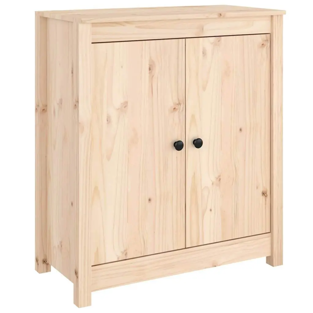 Solid Pine Wood Sideboards Brown 70x35x80 cm Storage Cabinet 2 Piece