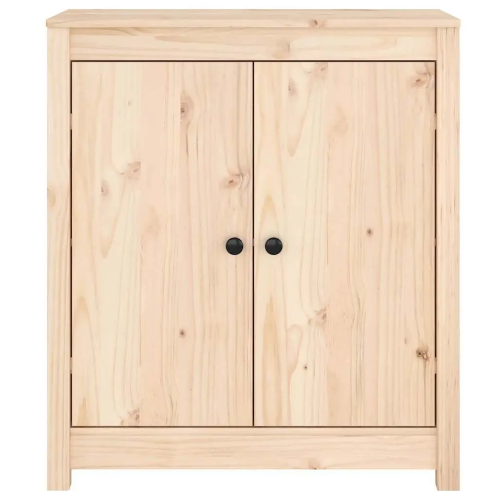 Solid Pine Wood Sideboards Brown 70x35x80 cm Storage Cabinet 2 Piece