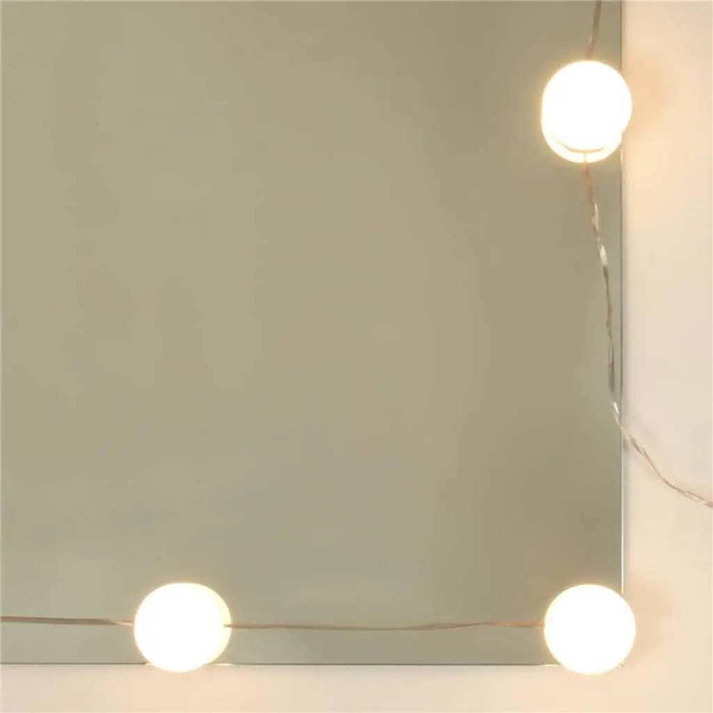 White Dressing Table Set with LED Mirror