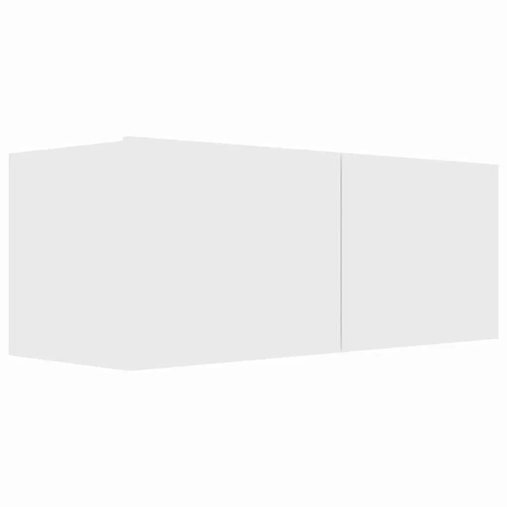 5 Piece Wall Mounted TV Cabinet Set in White