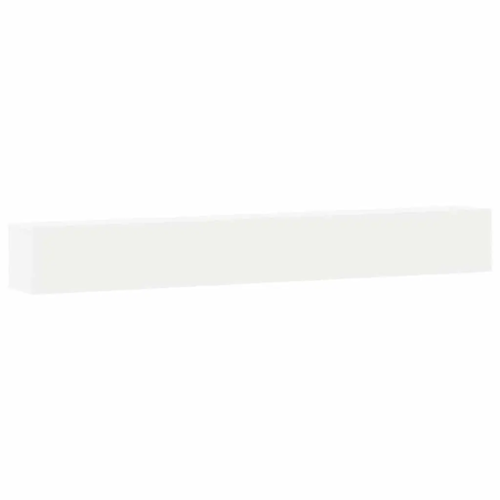 3 Piece Wall-Mounted White TV Cabinet Set for Living Space