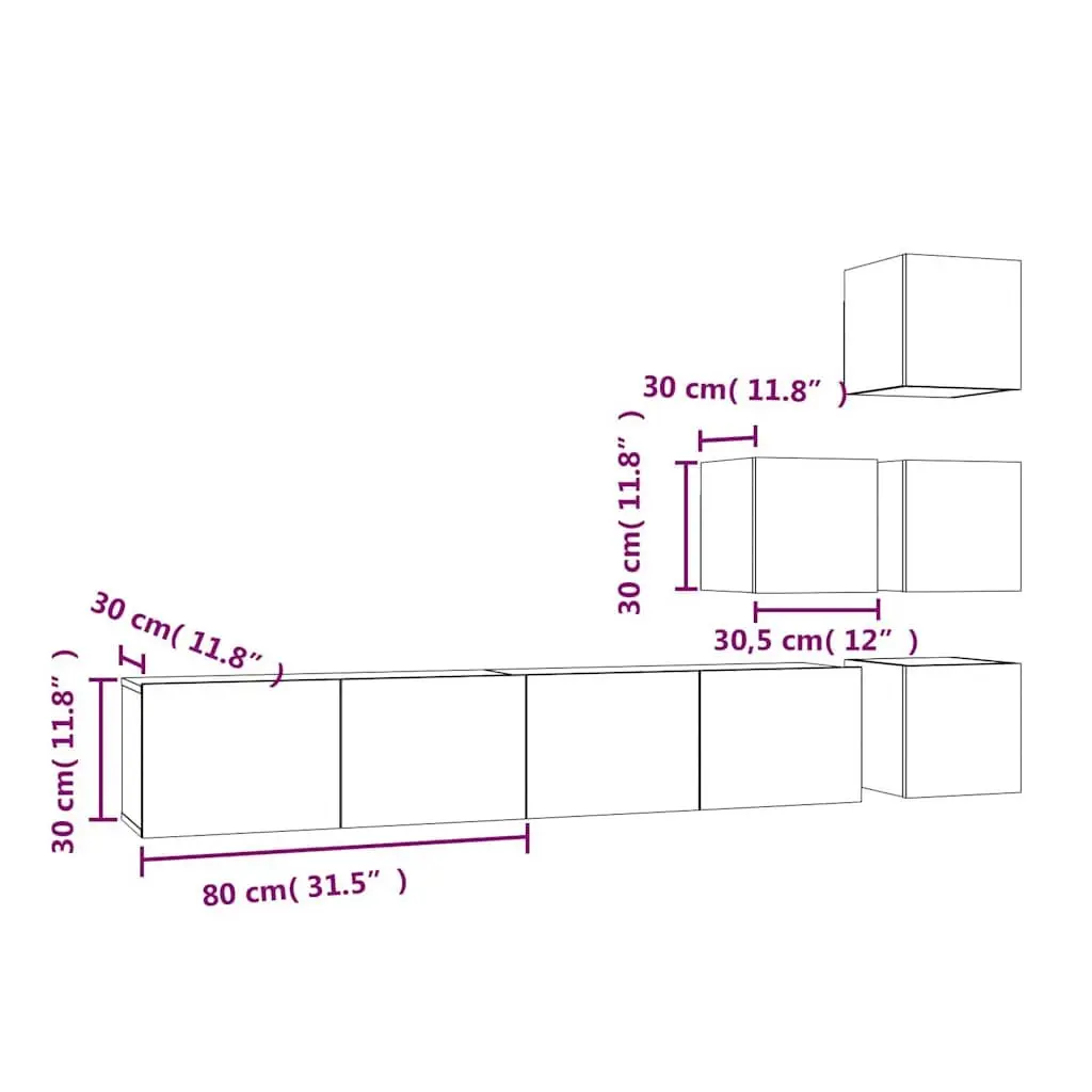 Floating Storage Unit in White Engineered Wood