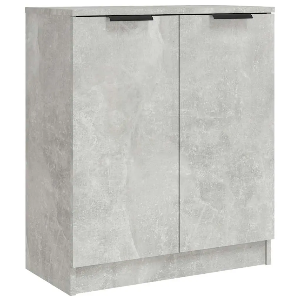 Sideboard Cabinet Grey 60x30x70 cm Storage Furniture Engineered Wood Set of 2