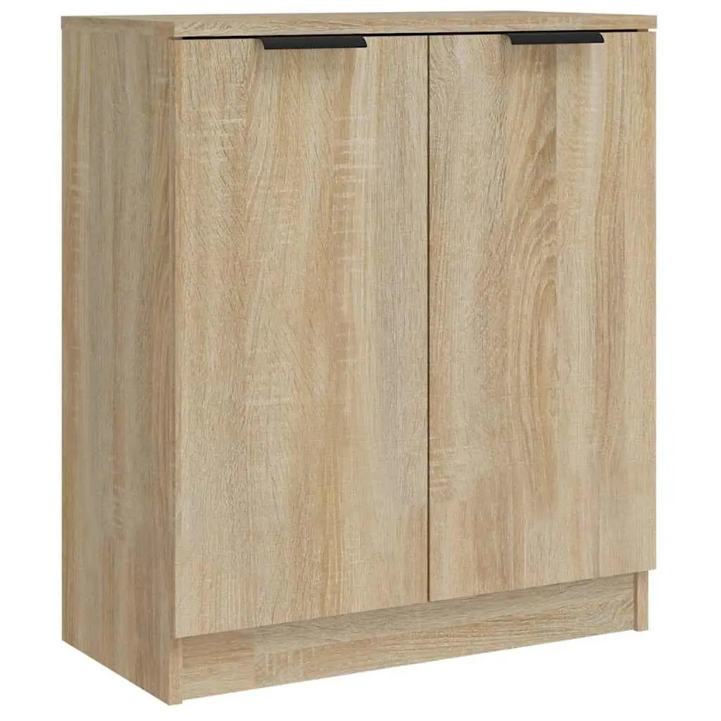 3 Piece Sideboard Cabinet Brown Engineered Wood Storage Buffet Furniture Set