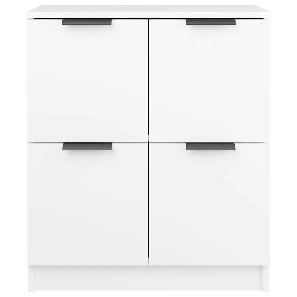 Sideboards White 60x30x70 cm Engineered Wood Storage Cabinet Furniture 2 pcs