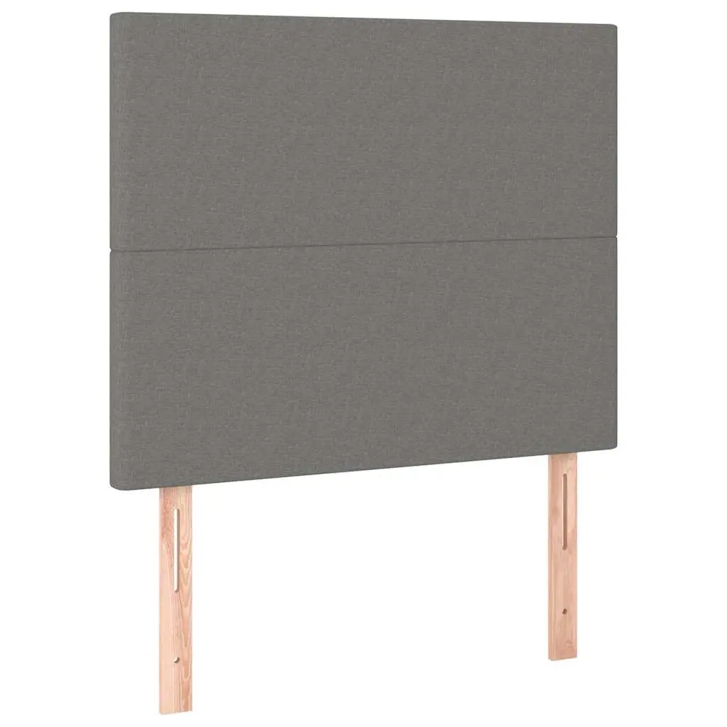 Dark Grey Fabric Bed Headboard With Adjustable Height