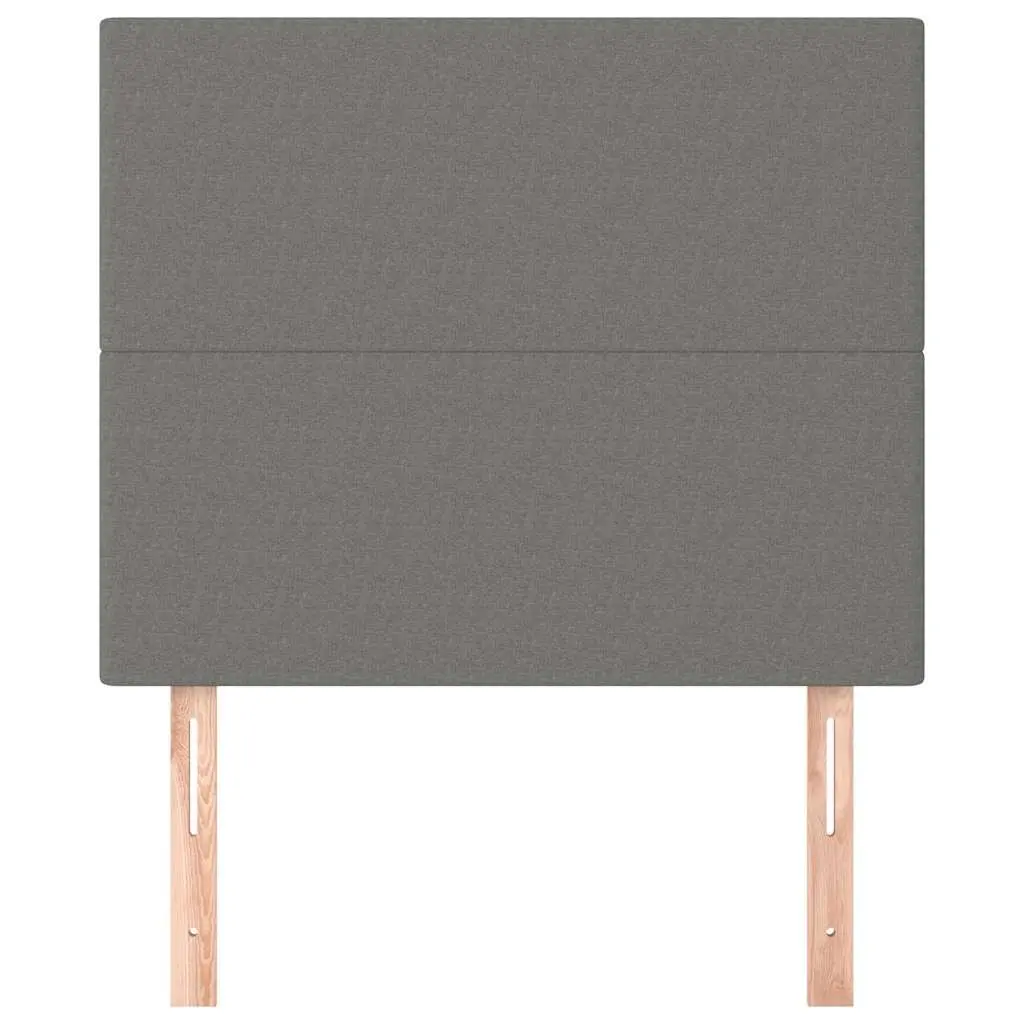 Dark Grey Fabric Bed Headboard With Adjustable Height