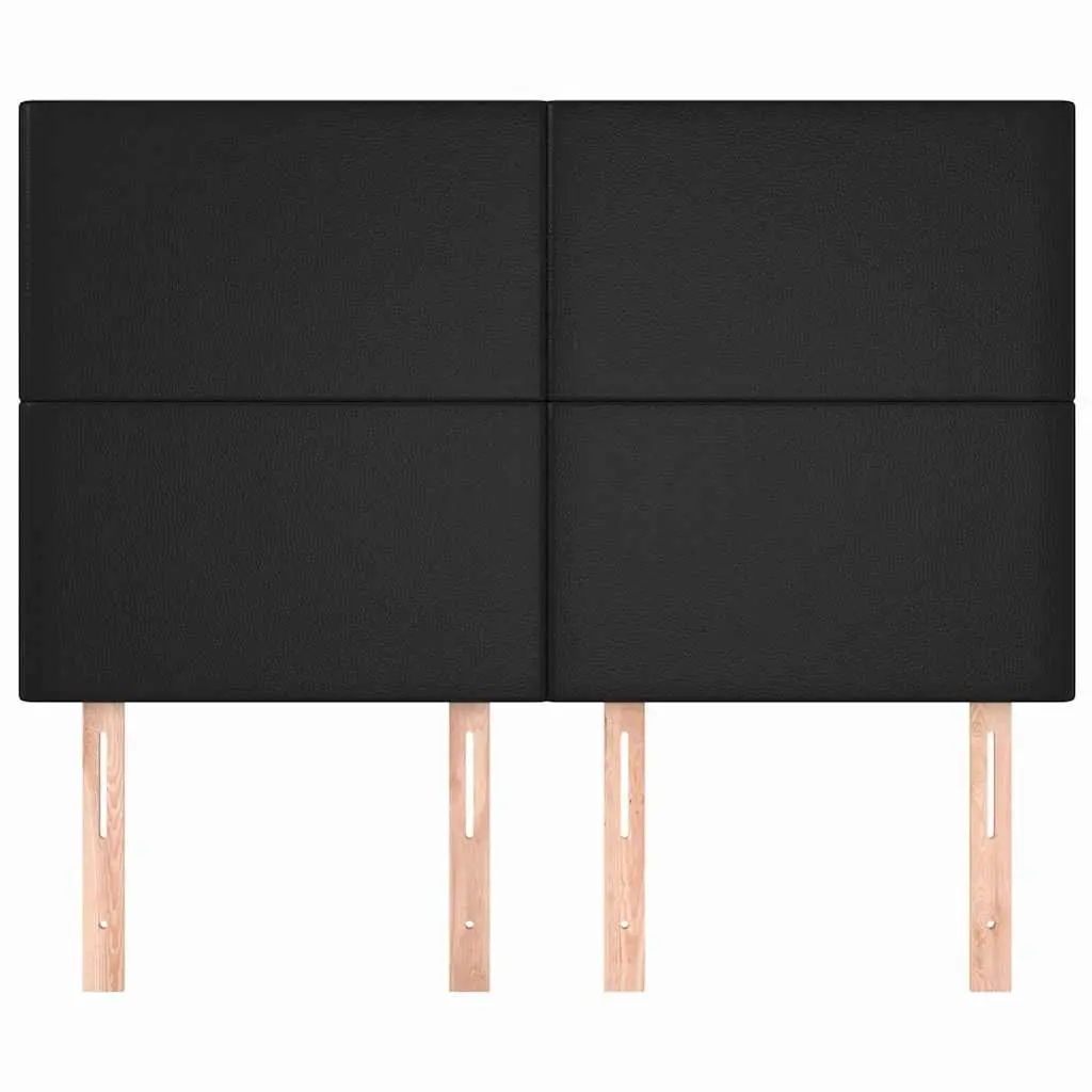 Black Faux Leather Headboard for Comfort