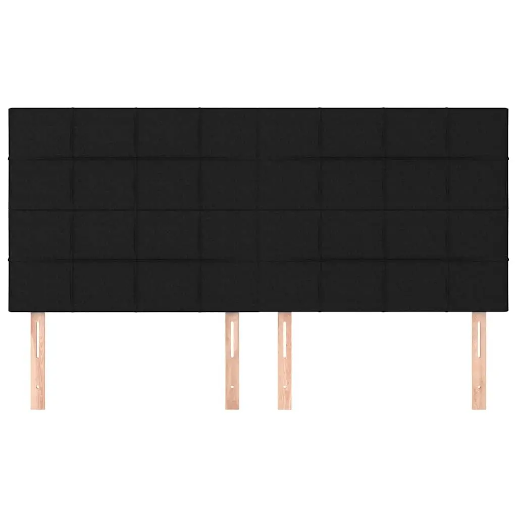 Headboard Black 160x5x118128 cm Fabric Bedroom Furniture Backrest Support