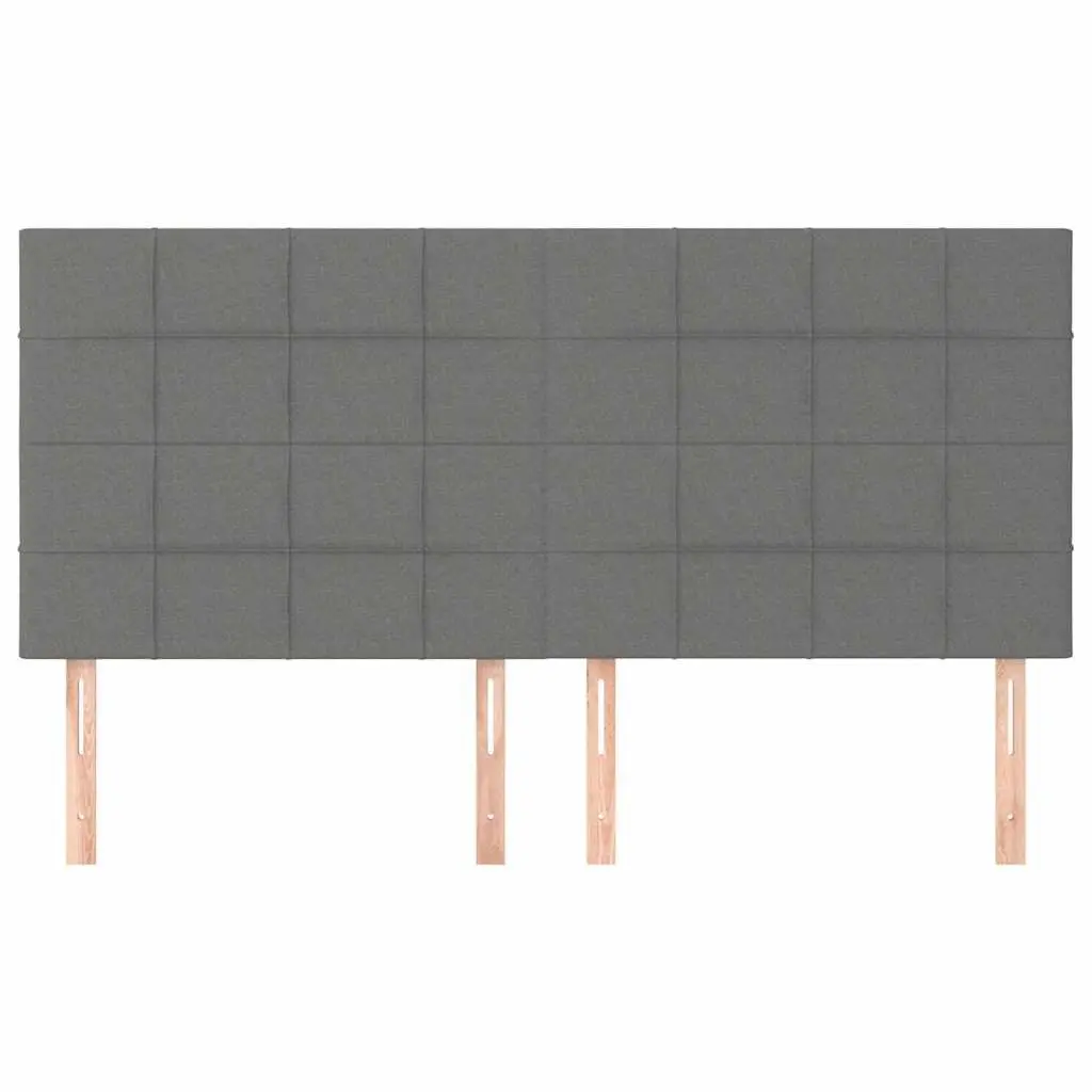 Dark Grey Fabric Headboard with Adjustable Height