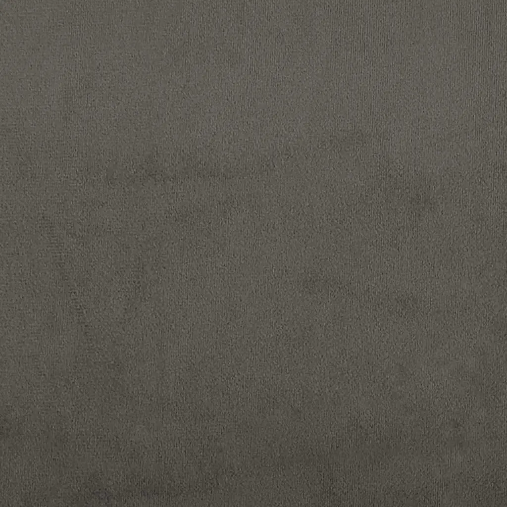 Dark Grey Velvet Headboard with Adjustable Height