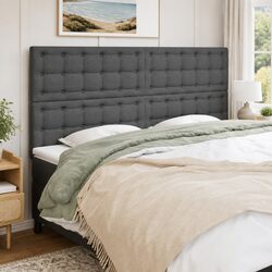 Stylish Dark Grey Fabric Headboard 160cm for Your Bedroom